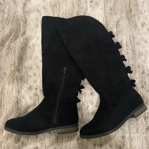 Girls black tall boots